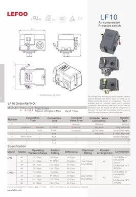 Drucksc halter LF10 Luft kompressor