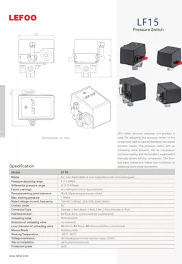 Drucksc halter LF15 Luft kompressor
