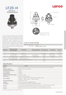 Differential freie Hochdrucksc halter LF20-H