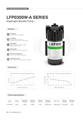 LEFOO 12V 300GPD LFP0300W-A