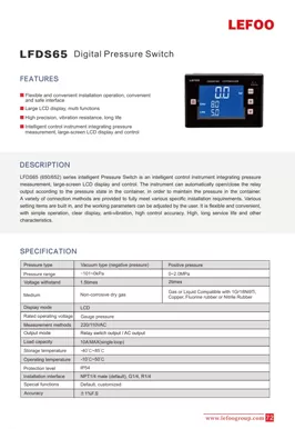 LEFOO LFDS65 Digitaler Drucksc halter
