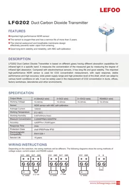 LEFOO LFG202 Kanal Kohlendioxid-Transmitter