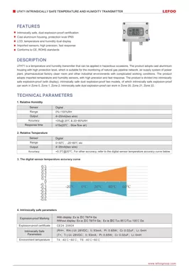 LEFOO LFH71 Eigens icherer Temperatur-und Feuchtigkeit sender