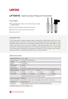 LEFOO LFT2010 Hoch genauigkeit Druck Sender