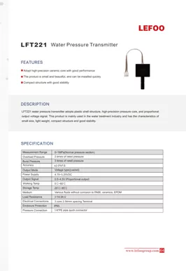 LEFOO LFT221 Wasserdruck Sender
