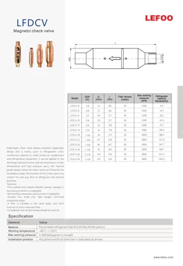 Magnetisches Rückschlag ventil LFDCV