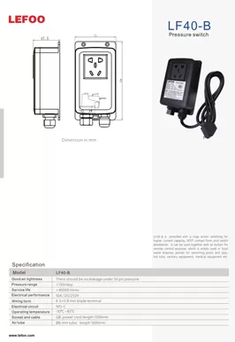 Pneumatischer Drucksc halter Kasten LF40-B