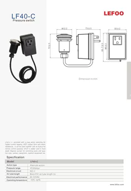 Pneumatischer Drucksc halter Kasten LF40-C