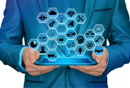 Drucksc halter mit Welt technologie