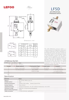 Öldifferenz drucksc halter LF5D Kühlsystem