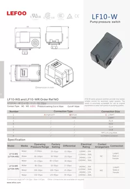Wasserpumpe Drucksc halter LF10-W